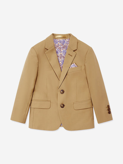 SUITLAB London Boys Beige 7 Piece Suit Set | Ages 2–14 | UK - QHA UK