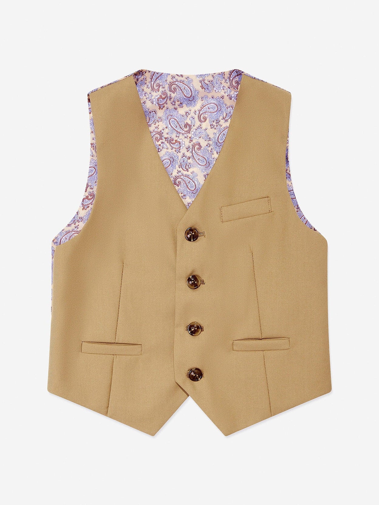 SUITLAB London Boys Beige 7 Piece Suit Set | Ages 2–14 | UK - QHA UK