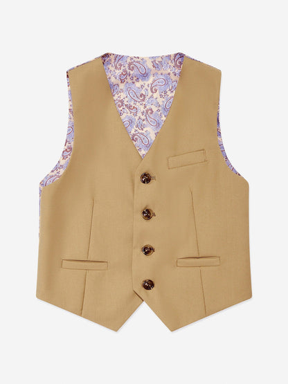 SUITLAB London Boys Beige 7 Piece Suit Set | Ages 2–14 | UK - QHA UK