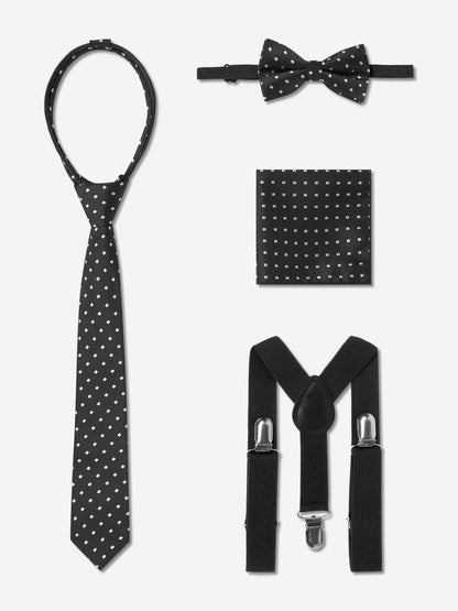 SUITLAB London Boys Black 7 Piece Suit Set | Ages 2–14 | UK - QHA UK