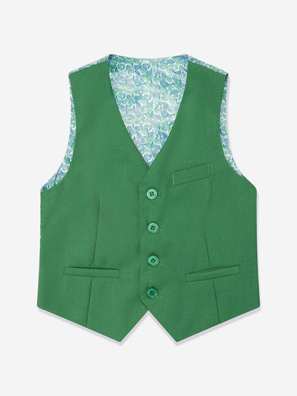 SUITLAB London Boys Christmas Green 7 Piece Suit Set | Ages 2–14 - QHA UK