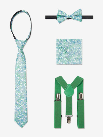 SUITLAB London Boys Christmas Green 7 Piece Suit Set | Ages 2–14 - QHA UK