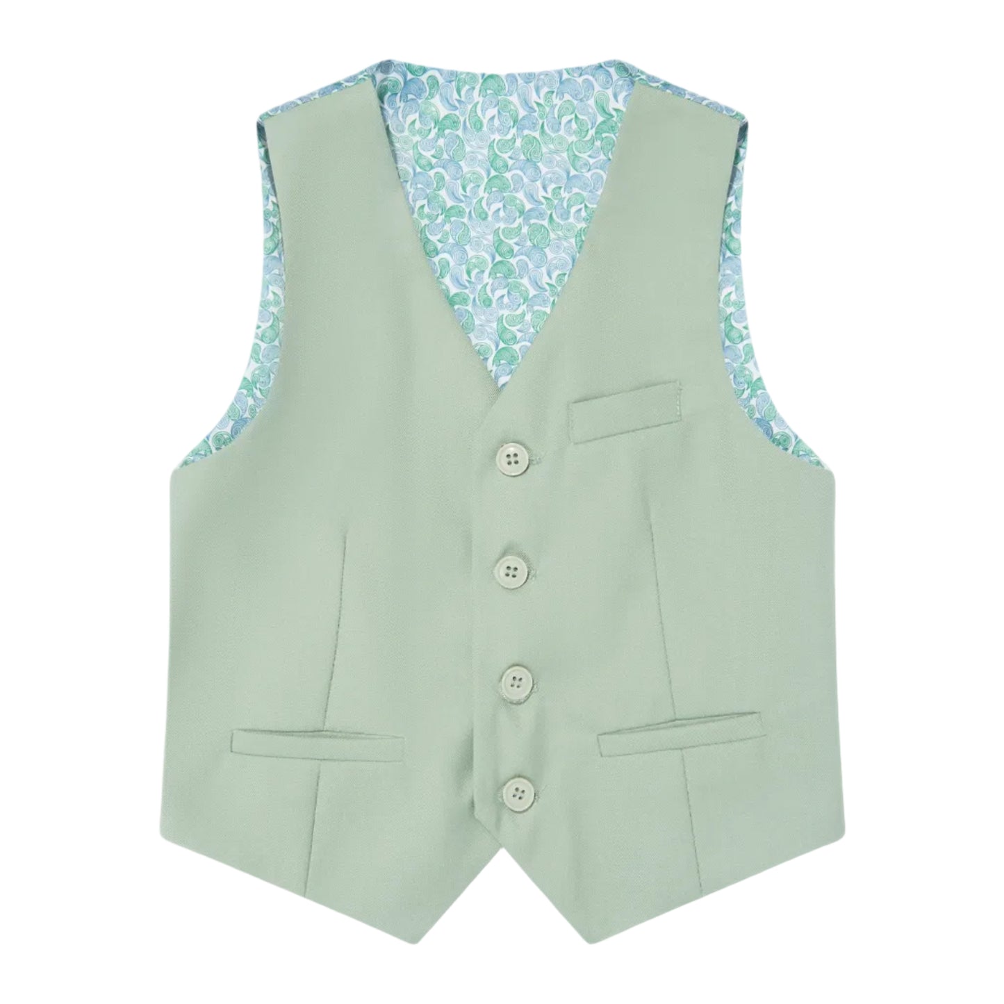 SUITLAB London Boys Sage Green 7 Piece Suit Set | Ages 2–14 | UK - QHA UK