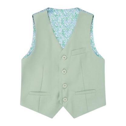 SUITLAB London Boys Sage Green 7 Piece Suit Set | Ages 2–14 | UK - QHA UK