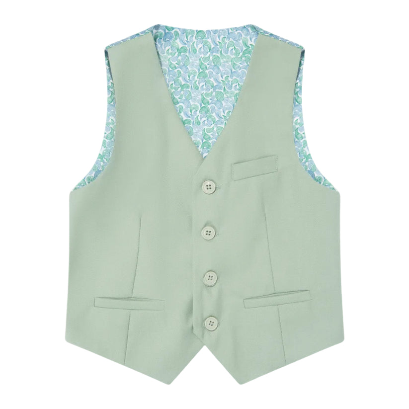 SUITLAB London Boys Sage Green 7 Piece Suit Set | Ages 2–14 | UK - QHA UK