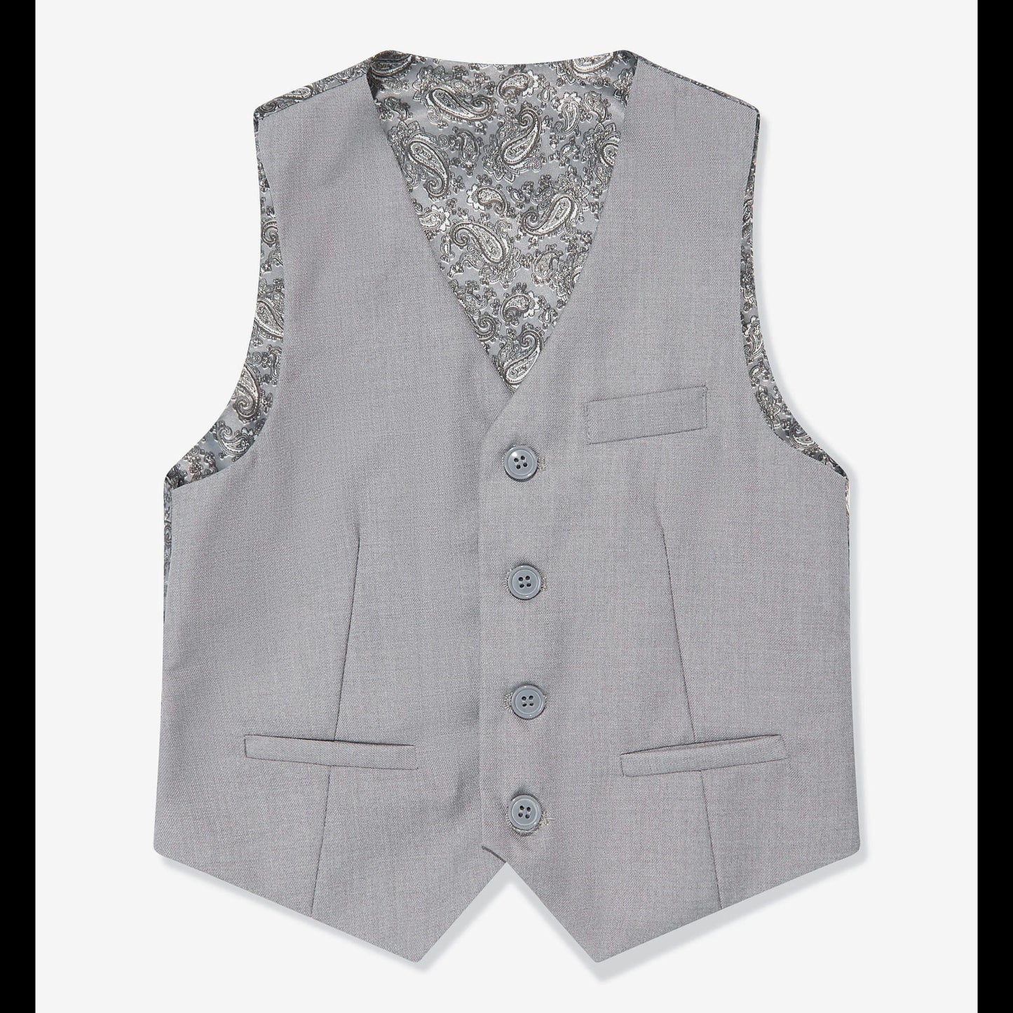 SUITLAB London Boys Light Grey 7 Piece Suit Set | Ages 2–14 | UK - QHA UK