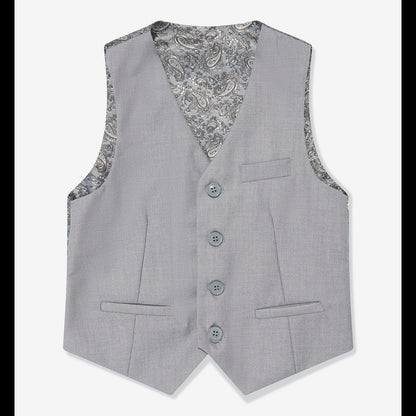 SUITLAB London Boys Light Grey 7 Piece Suit Set | Ages 2–14 | UK - QHA UK