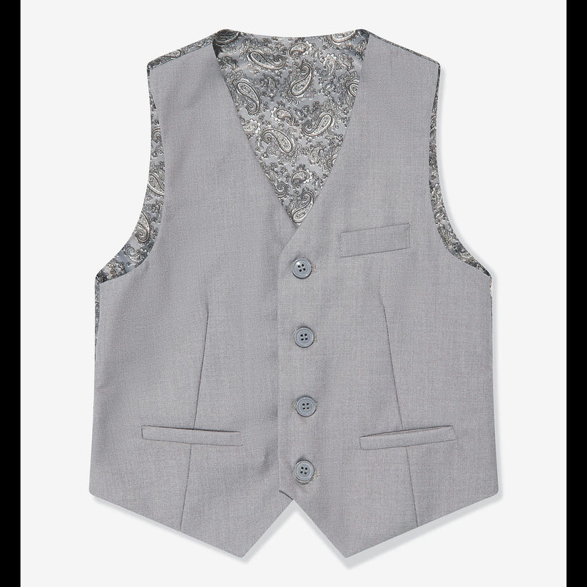 SUITLAB London Boys Light Grey 7 Piece Suit Set | Ages 2–14 | UK - QHA UK