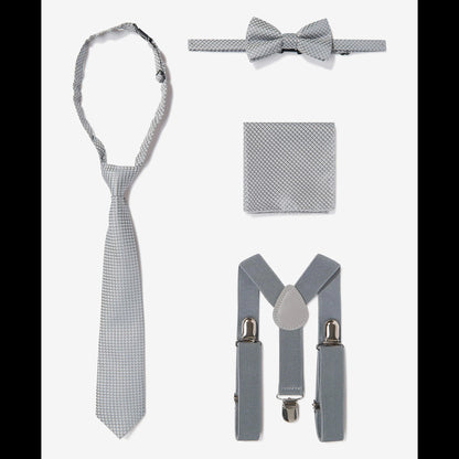 SUITLAB London Boys Light Grey 7 Piece Suit Set | Ages 2–14 | UK - QHA UK