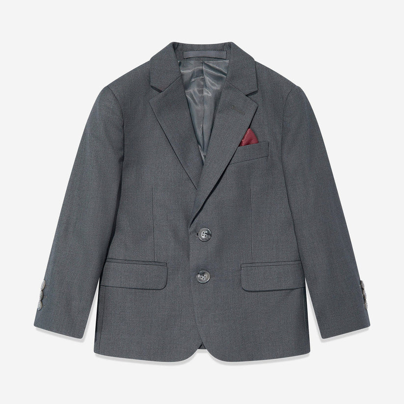 SUITLAB London Boys Grey 7 Piece Suit Set | Ages 2–14 | UK - Pocket Detail - QHA UK
