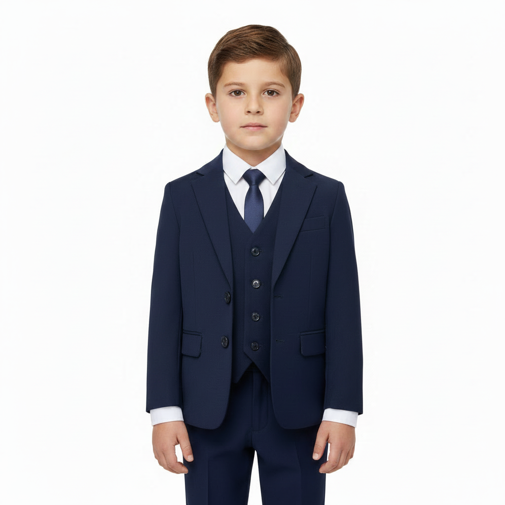 SUITLAB London Boys Navy 7 Piece Suit Set | Ages 2–14 | UK - QHA UK