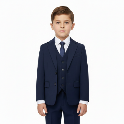 SUITLAB London Boys Navy 7 Piece Suit Set | Ages 2–14 | UK - QHA UK