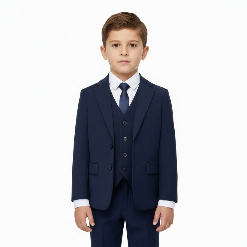 SUITLAB London Boys Navy 7 Piece Suit Set | Ages 2–14 | UK - QHA UK