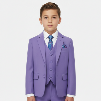 SUITLAB London Boys Lavender 7 Piece Suit Set | Ages 2–14 | UK - QHA UK