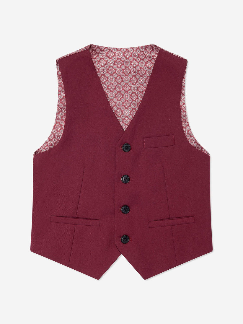 SUITLAB London Boys Burgundy 7 Piece Suit Set | Ages 2–14 | UK - QHA UK