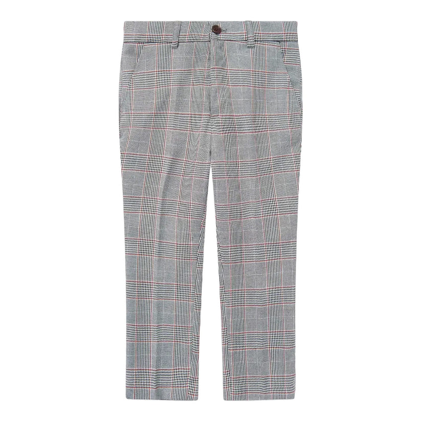 SUITLAB London Boys Grey Dogtooth 3 Piece Suit Set | Ages 2–12 | UK - QHA UK