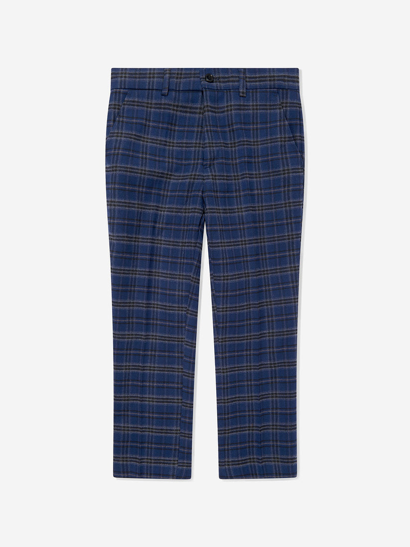 SUITLAB London Boys Navy Checked 3 Piece Suit Set | Ages 2–12 | UK - QHA UK