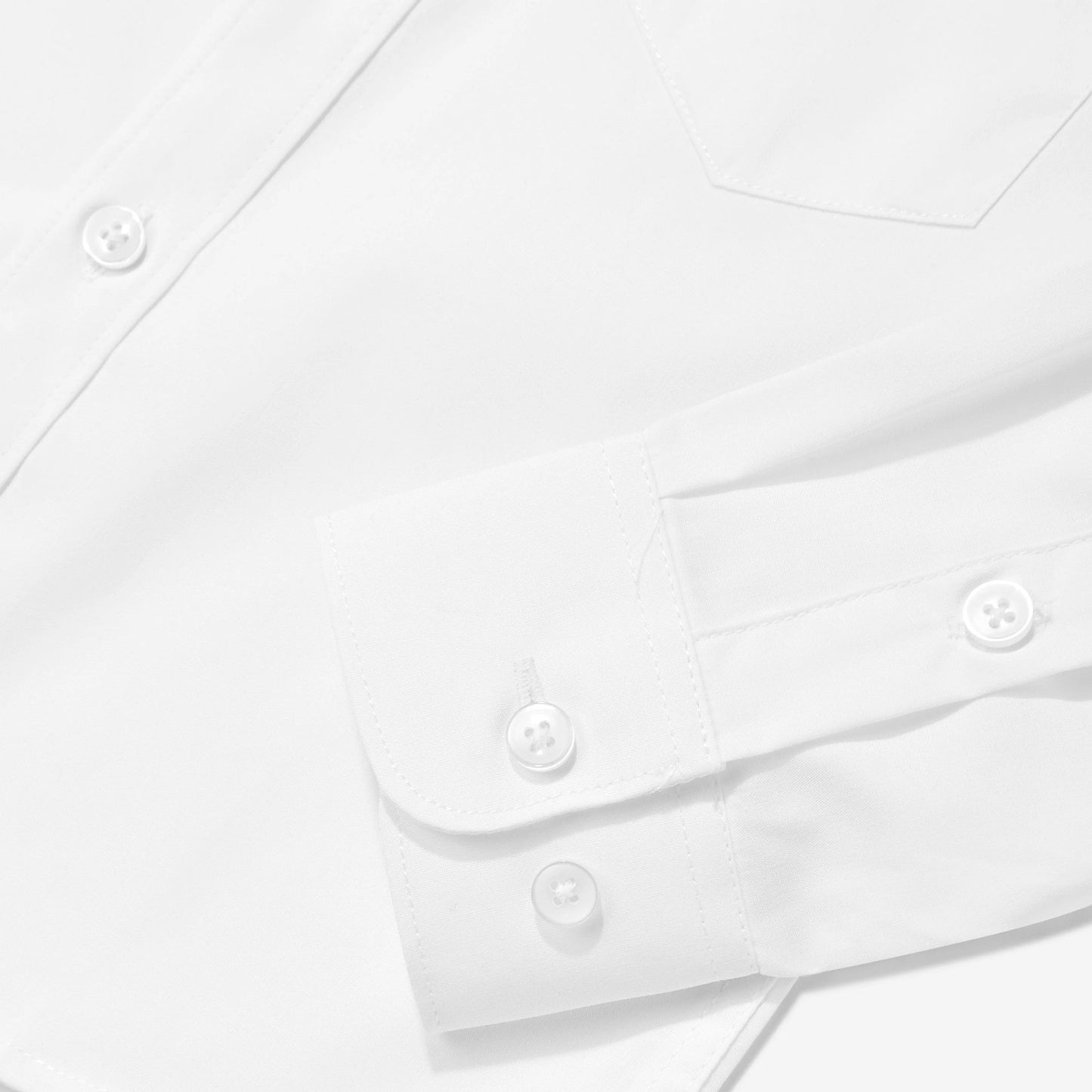 SUITLAB London Boys White Cotton Shirt | Ages 2–14 | UK - Button Detail - QHA UK
