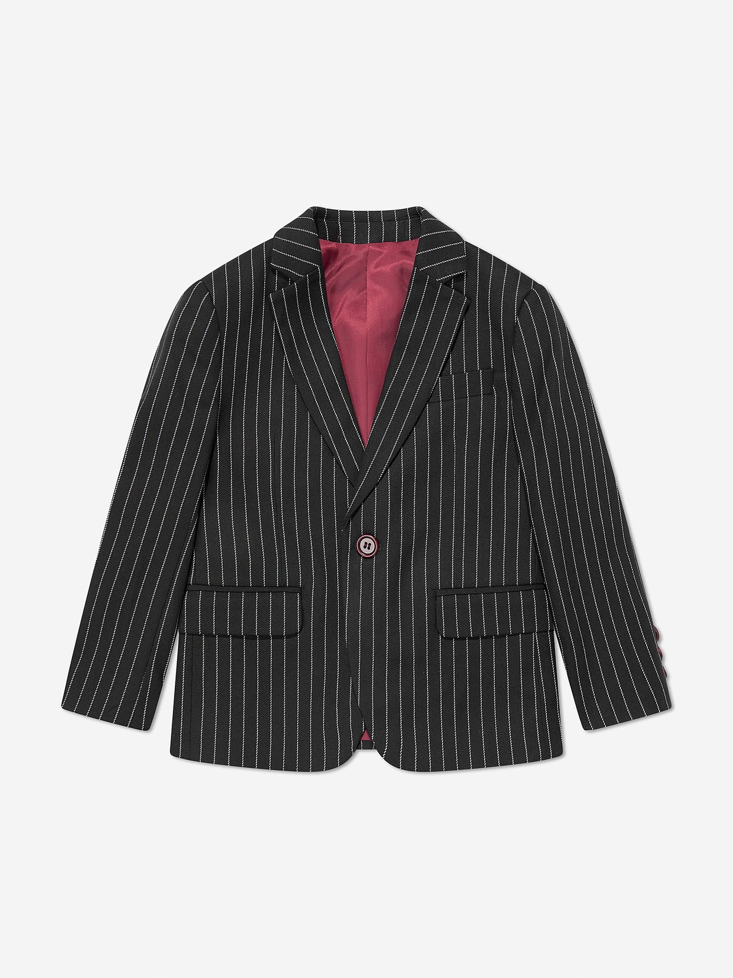 SUITLAB London Boys Black Striped 3 Piece Tuxedo Set | Ages 2–12 | UK - QHA UK