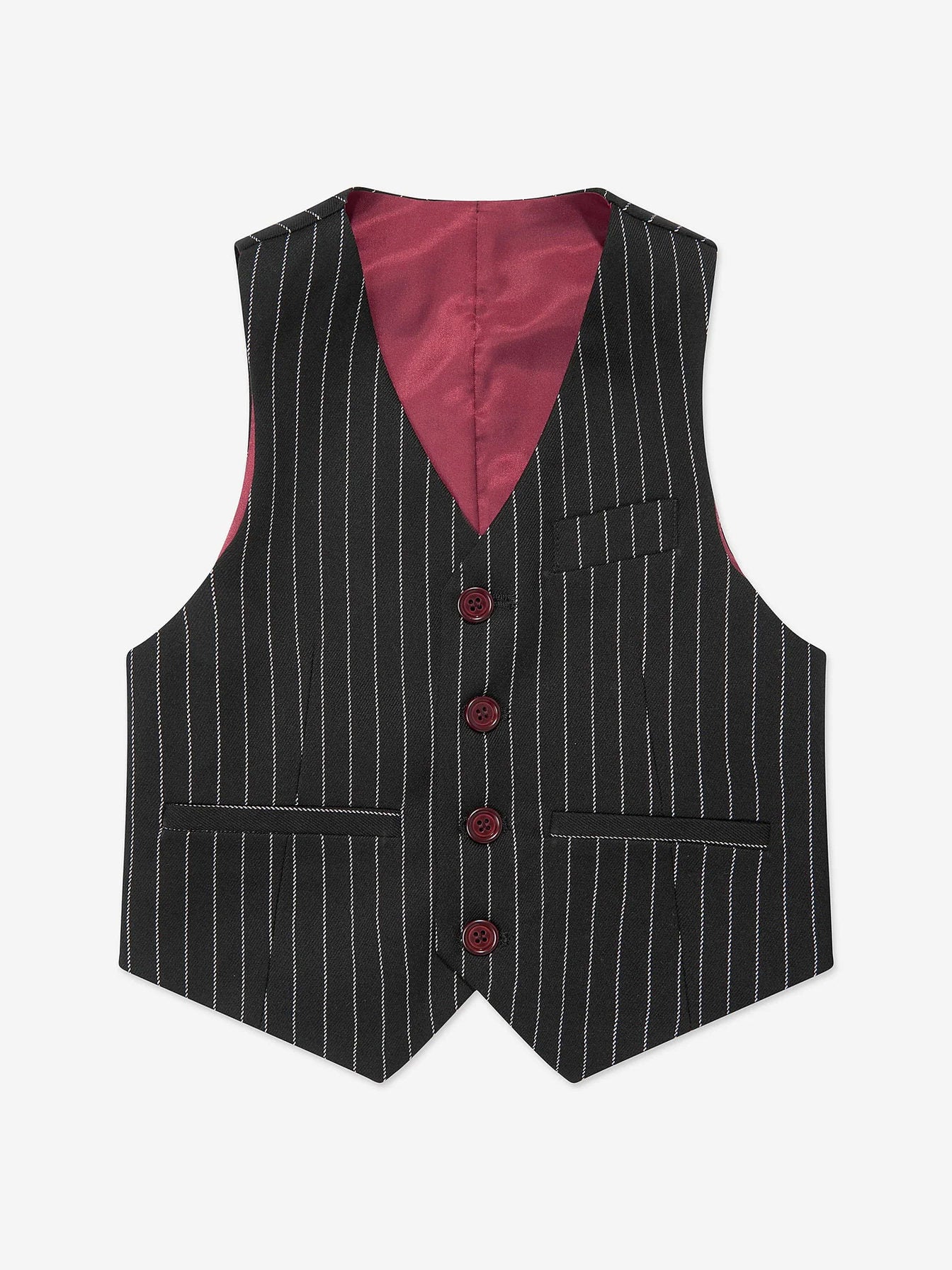 SUITLAB London Boys Black Striped 3 Piece Tuxedo Set | Ages 2–12 | UK - QHA UK