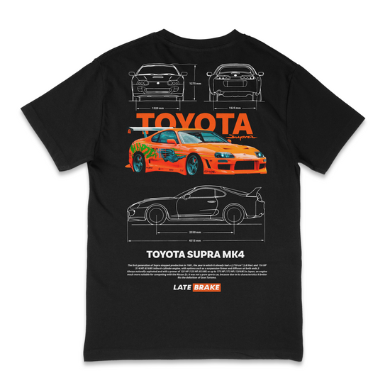 Late Brake Supra Mk4 Drivers Collective T-Shirt Cotton Car Enthusiast - QHA UK