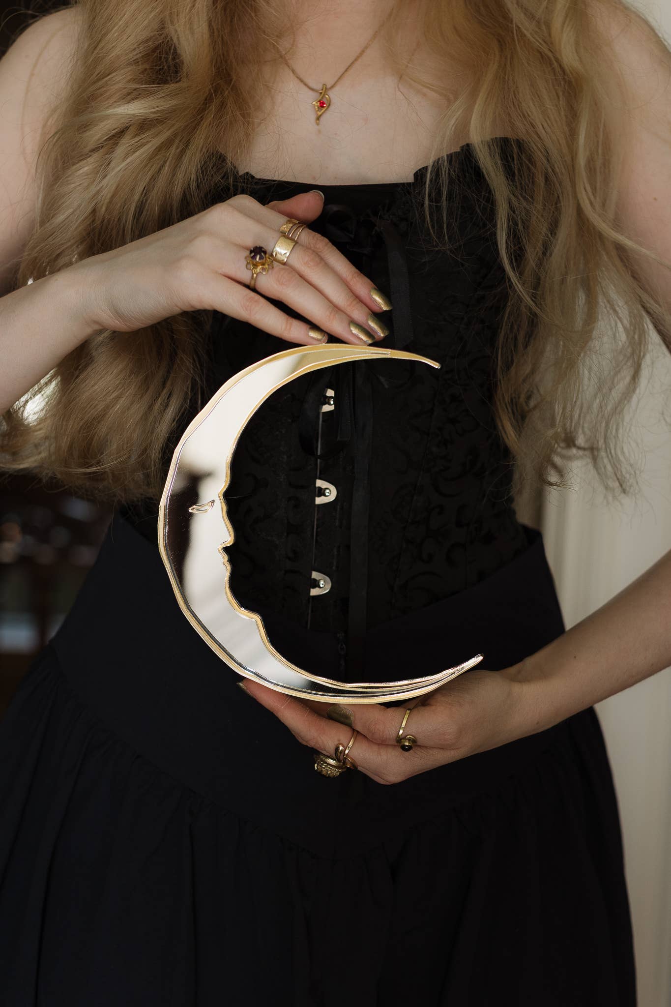 Suzanne Oddy Design Mirror Limited Moon Wall Small - QHA UK