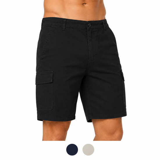 Tackle & Tides Men's 6 Pocket Cargo Shorts | Quick Dry | 3 Colours | Waist 30–42" - QHA UK