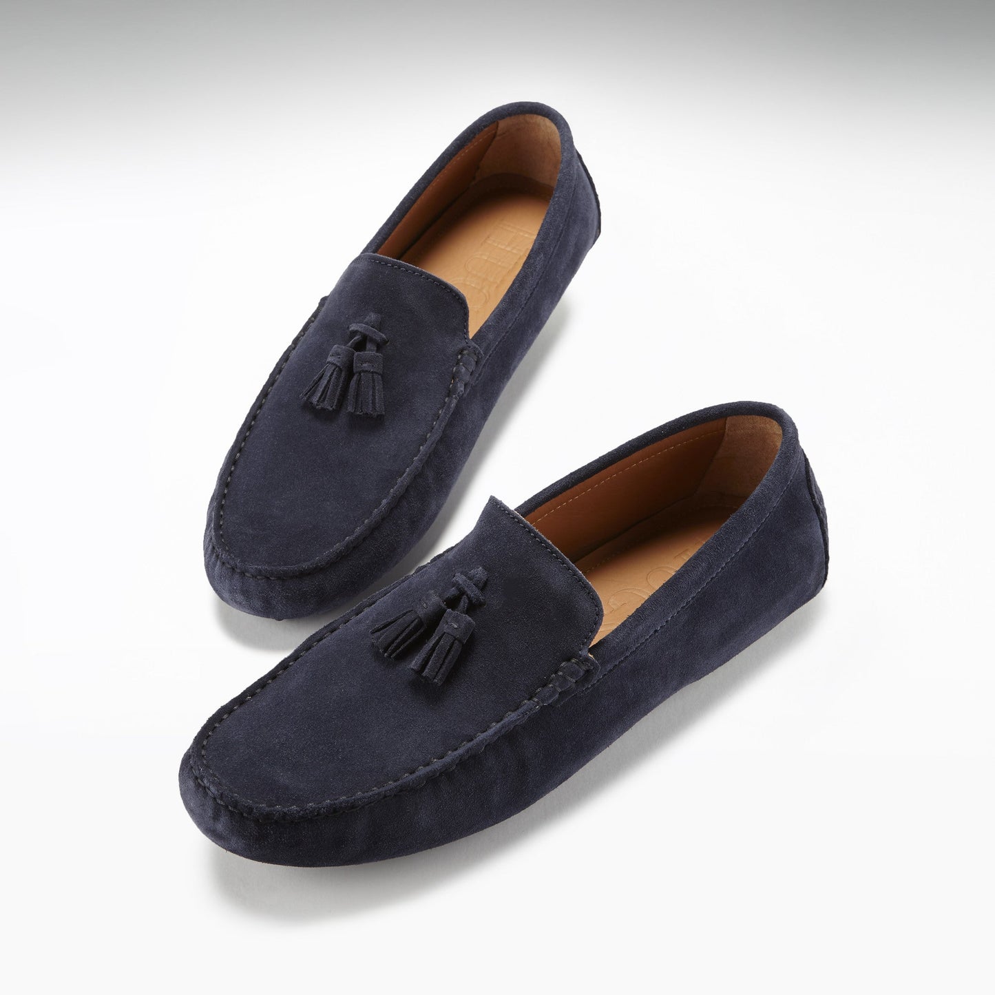 Hugs & Co Mens Tasselled Driving Loafers Navy Blue Suede UK 7-14 - QHA UK