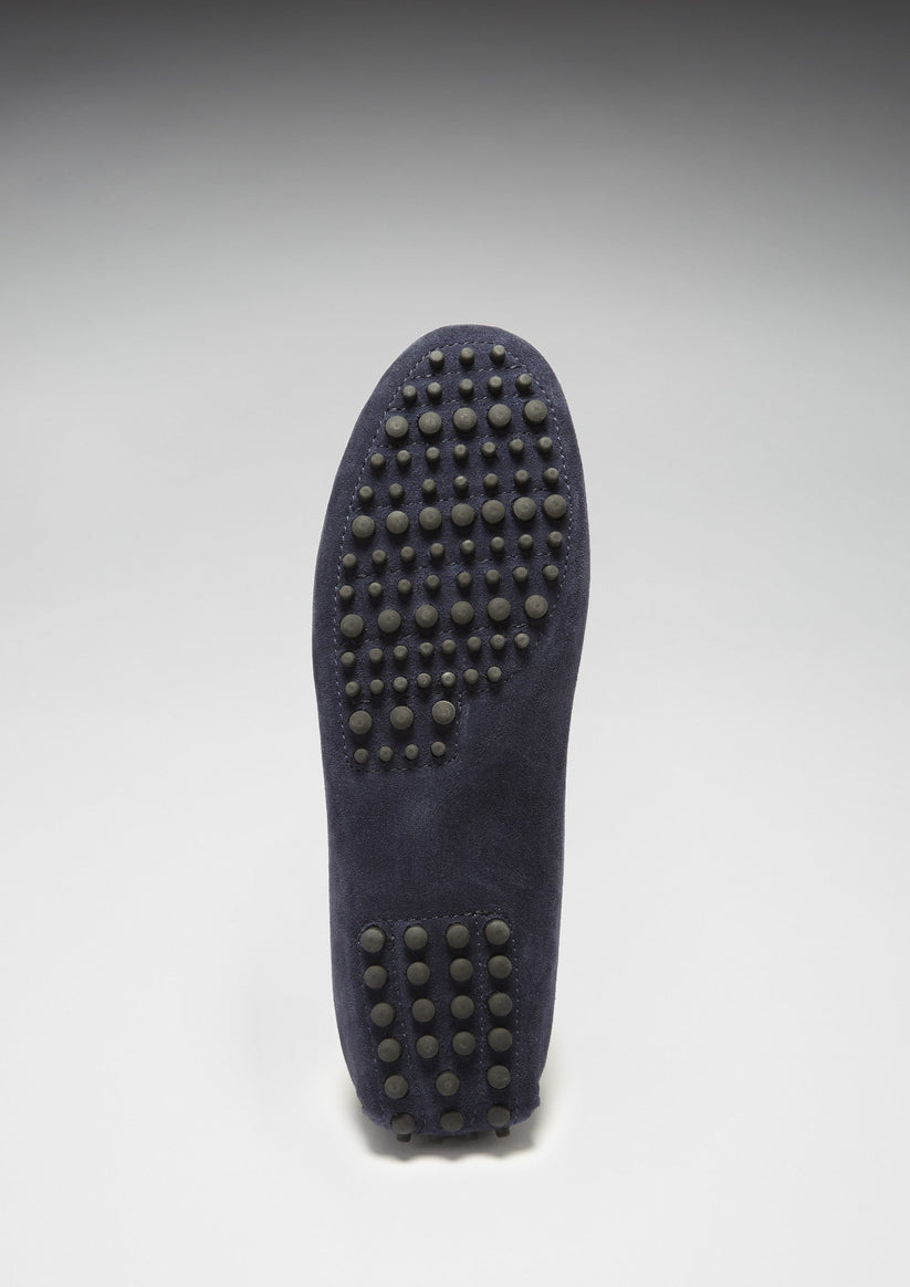 Hugs & Co Mens Tasselled Driving Loafers Navy Blue Suede UK 7-14 - QHA UK