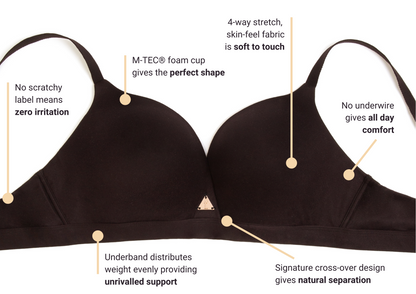 The Freedom Bra - Black | QHAUK - QHA UK