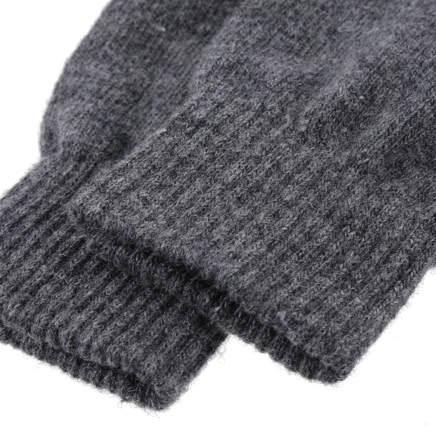 Unisex Thermal Wool Blend Gloves Winter Warm Knitted Workwear One Size - QHA UK