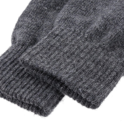 Unisex Thermal Wool Blend Gloves Winter Warm Knitted Workwear One Size - QHA UK