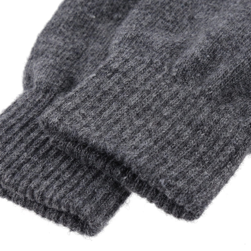 Unisex Thermal Wool Blend Gloves Winter Warm Knitted Workwear One Size - QHA UK