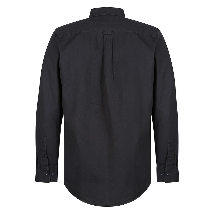 TL London Mens Cotton Button Down Shirt Long Sleeve Smart Casual Work - Sleeve Detail - QHA UK