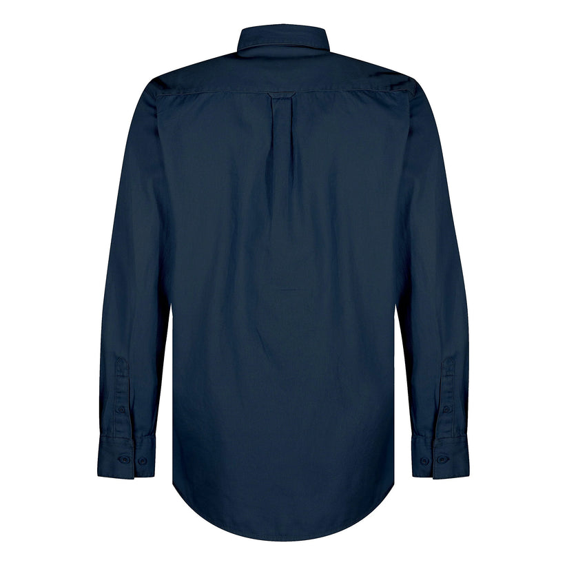 TL London Mens Cotton Button Down Shirt Long Sleeve Smart Casual Work - Sleeve Detail - QHA UK