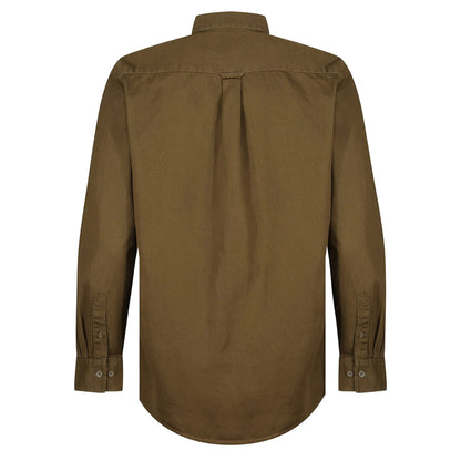 TL London Mens Cotton Button Down Shirt Long Sleeve Smart Casual Work - Sleeve Detail - QHA UK