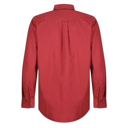 TL London Mens Cotton Button Down Shirt Long Sleeve Smart Casual Work - Sleeve Detail - QHA UK