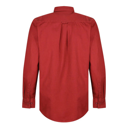 TL London Mens Cotton Button Down Shirt Long Sleeve Smart Casual Work - Sleeve Detail - QHA UK