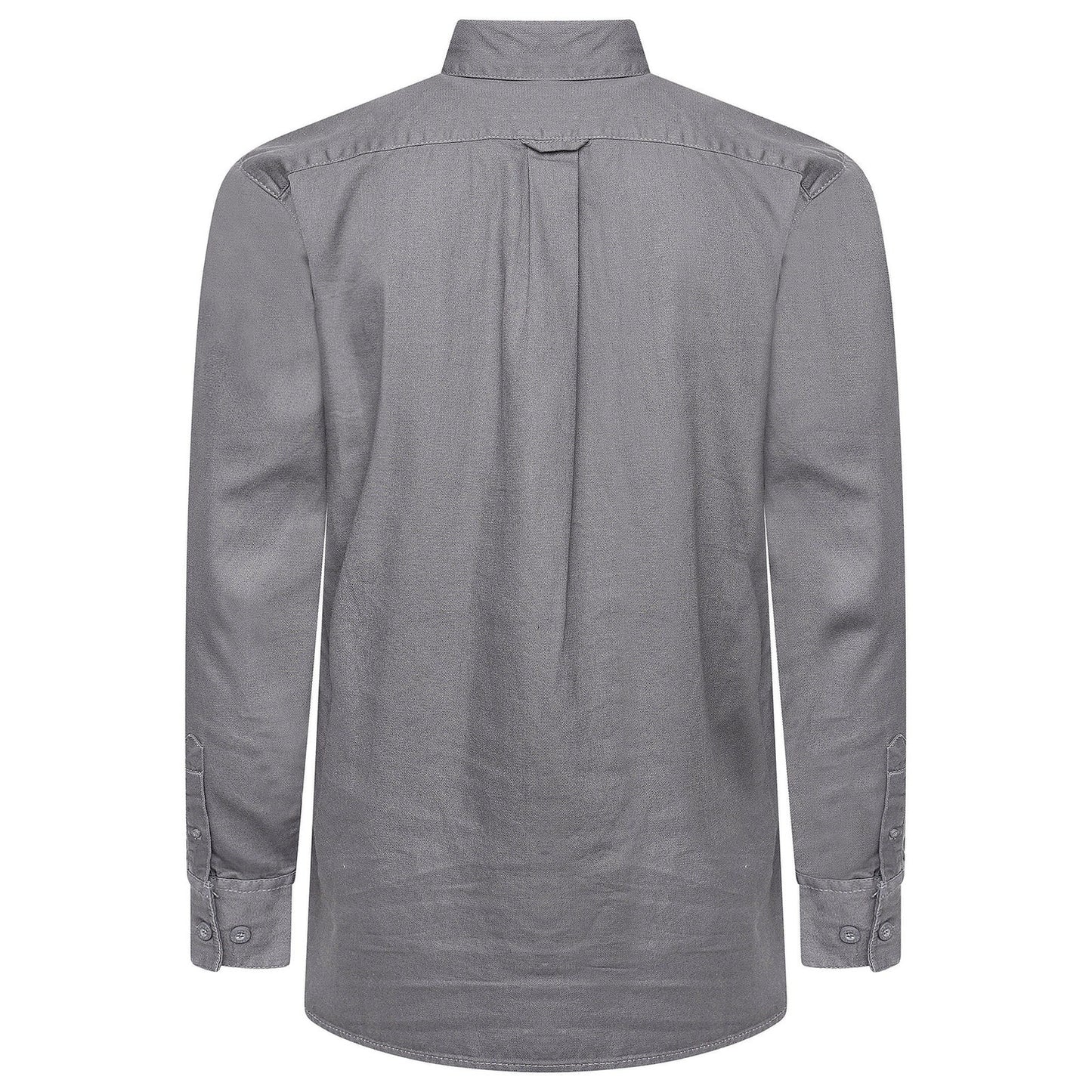 TL London Mens Cotton Button Down Shirt Long Sleeve Smart Casual Work - Sleeve Detail - QHA UK