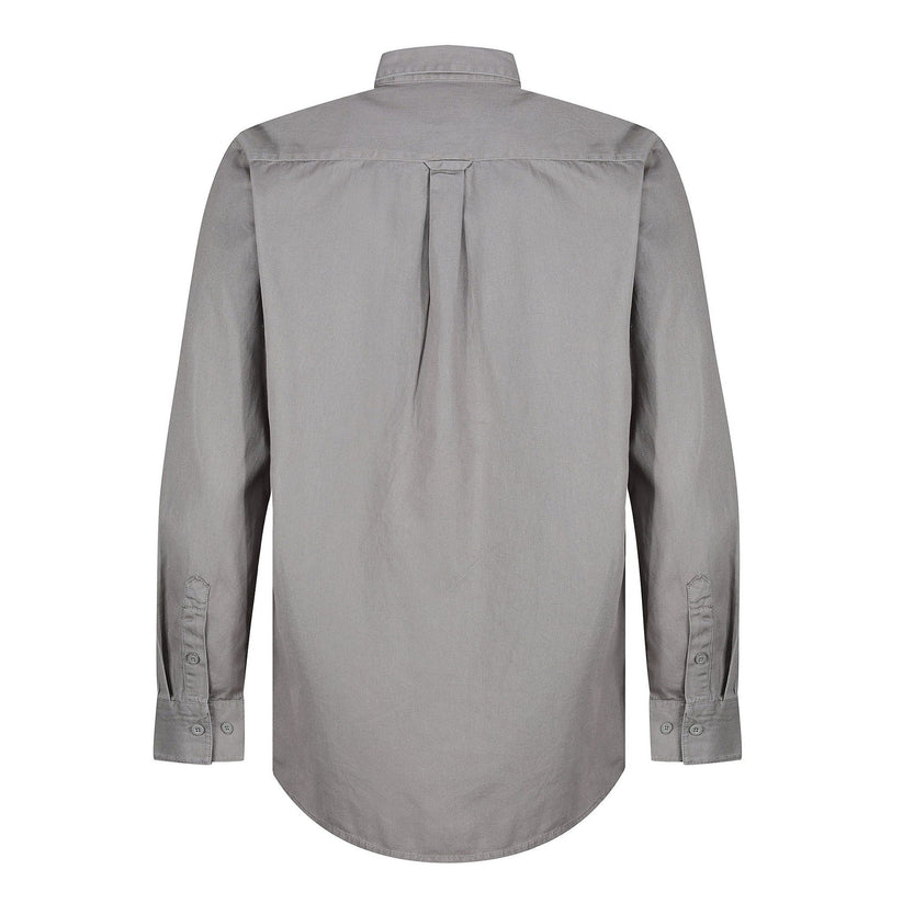 TL London Mens Cotton Button Down Shirt Long Sleeve Smart Casual Work - Sleeve Detail - QHA UK