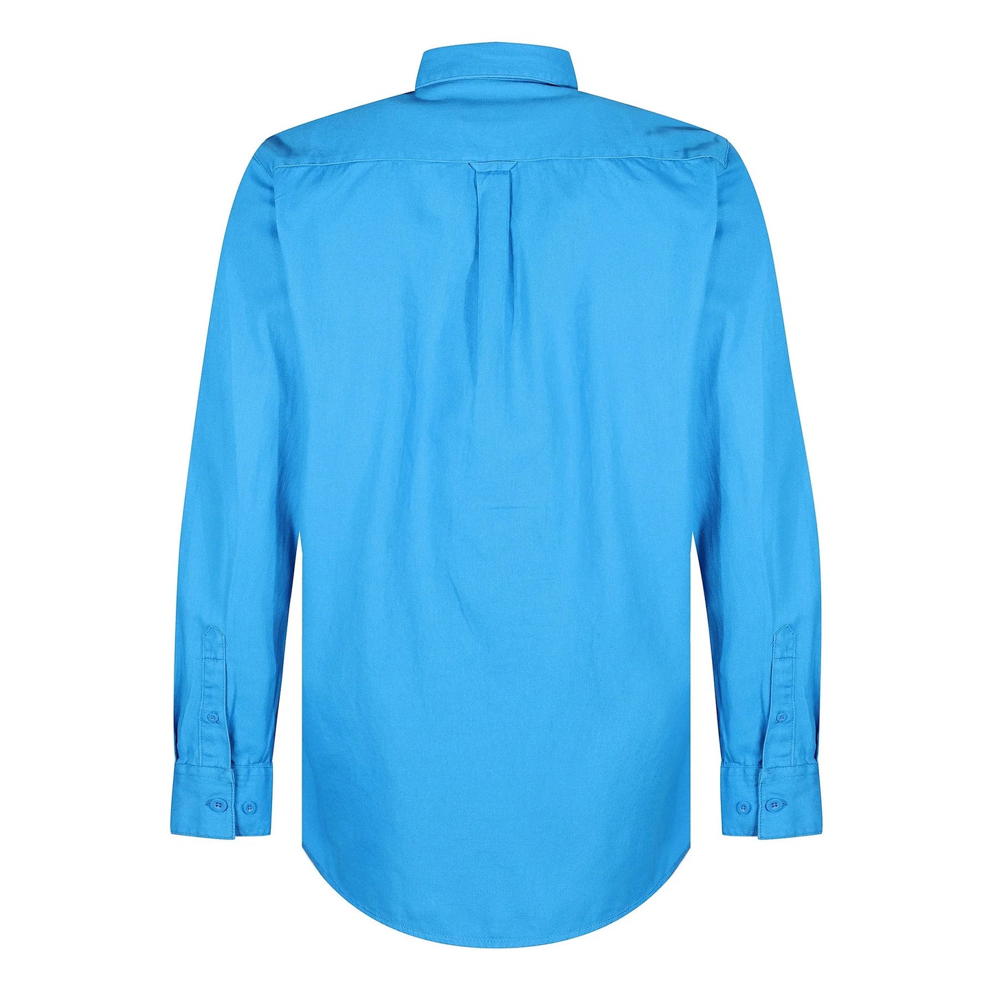 TL London Mens Cotton Button Down Shirt Long Sleeve Smart Casual Work - Sleeve Detail - QHA UK