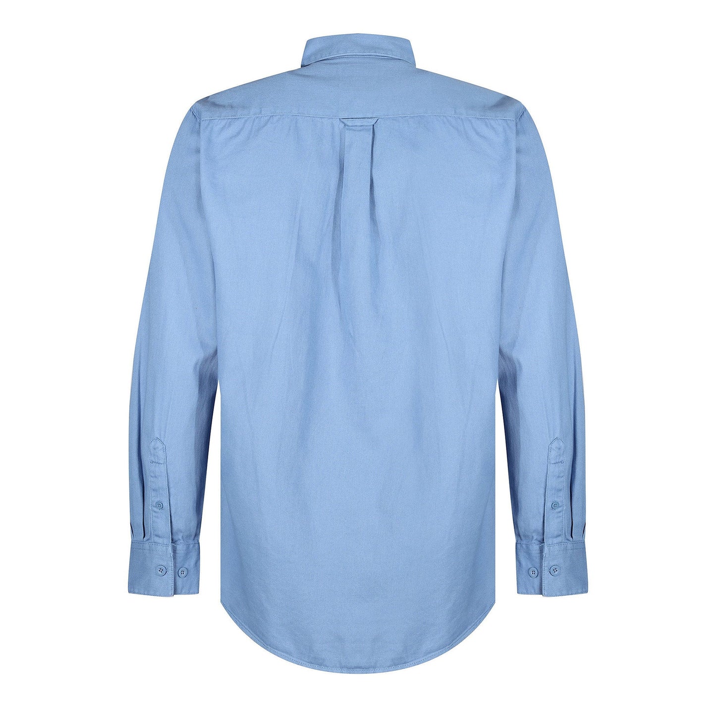 TL London Mens Cotton Button Down Shirt Long Sleeve Smart Casual Work - Sleeve Detail - QHA UK