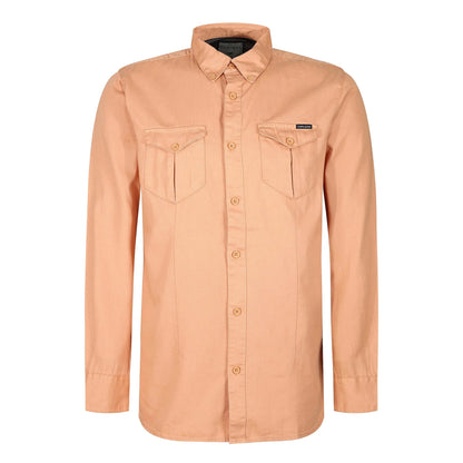 TL London Mens Cotton Button Down Shirt Long Sleeve Smart Casual Work - Sleeve Detail - QHA UK