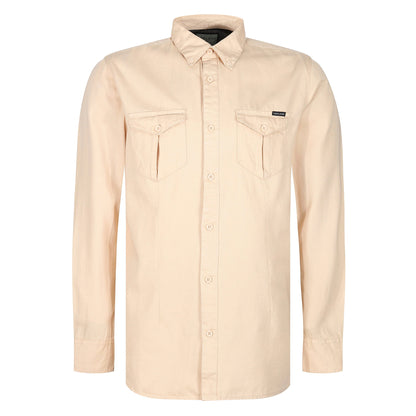 TL London Mens Cotton Button Down Shirt Long Sleeve Smart Casual Work - Sleeve Detail - QHA UK