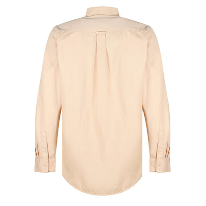 TL London Mens Cotton Button Down Shirt Long Sleeve Smart Casual Work - Sleeve Detail - QHA UK
