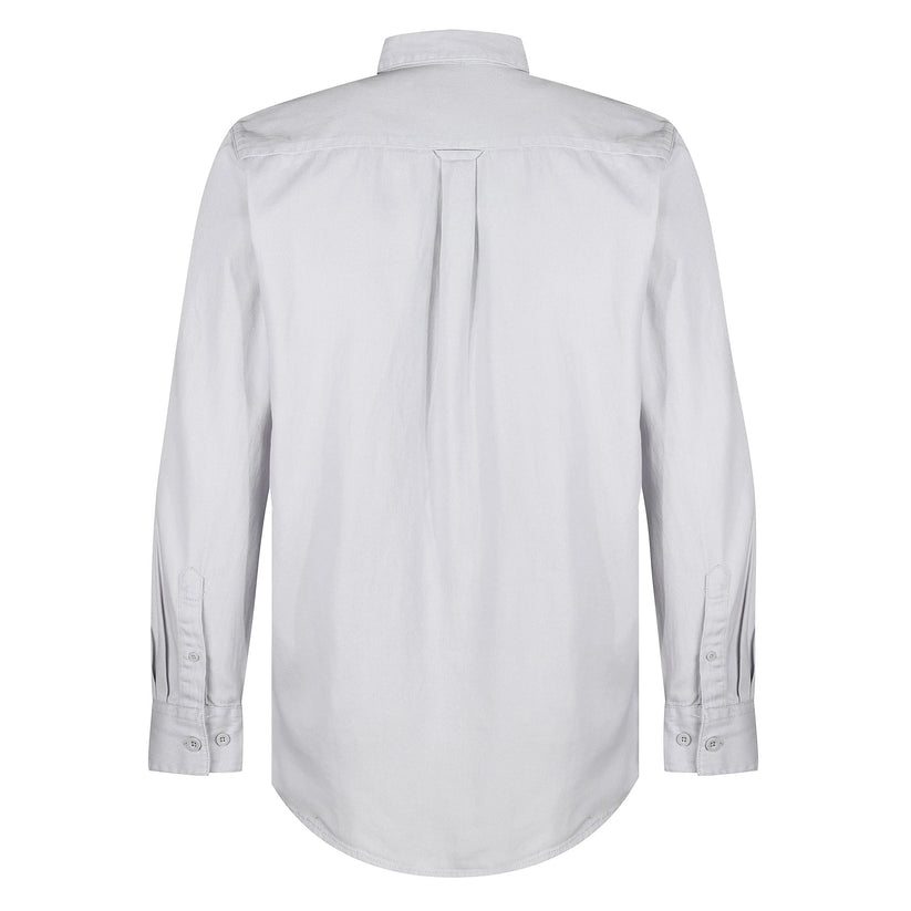 TL London Mens Cotton Button Down Shirt Long Sleeve Smart Casual Work - Sleeve Detail - QHA UK