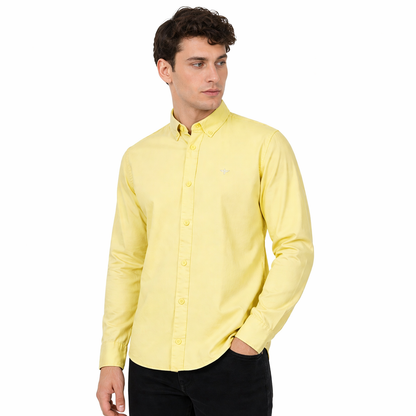 TL London Mens 100% Cotton Shirt Long Sleeve Button Down Smart Casual - Sleeve Detail - QHA UK