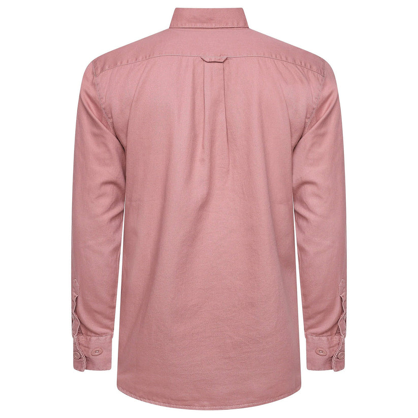 TL London Mens 100% Cotton Shirt Long Sleeve Button Down Smart Casual - Sleeve Detail - QHA UK