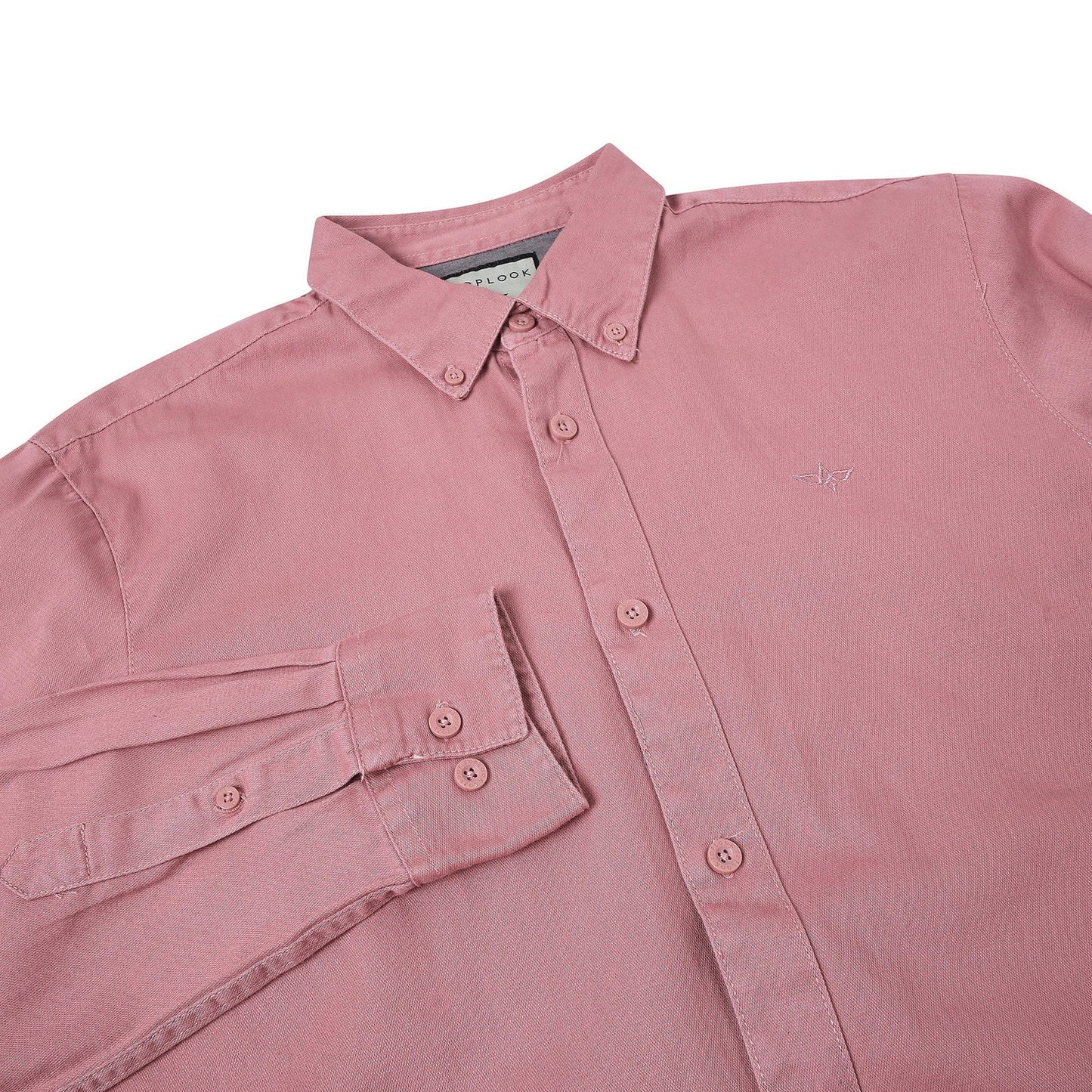 TL London Mens 100% Cotton Shirt Long Sleeve Button Down Smart Casual - Sleeve Detail - QHA UK