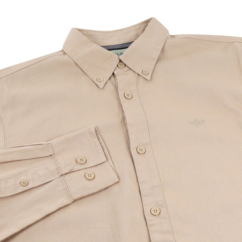 TL London Mens 100% Cotton Shirt Long Sleeve Button Down Smart Casual - Sleeve Detail - QHA UK